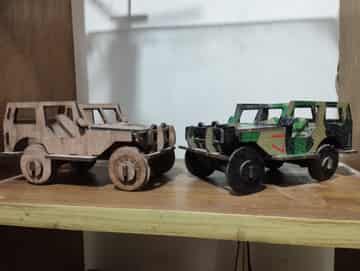Vintage Jeep (3d puzzle)