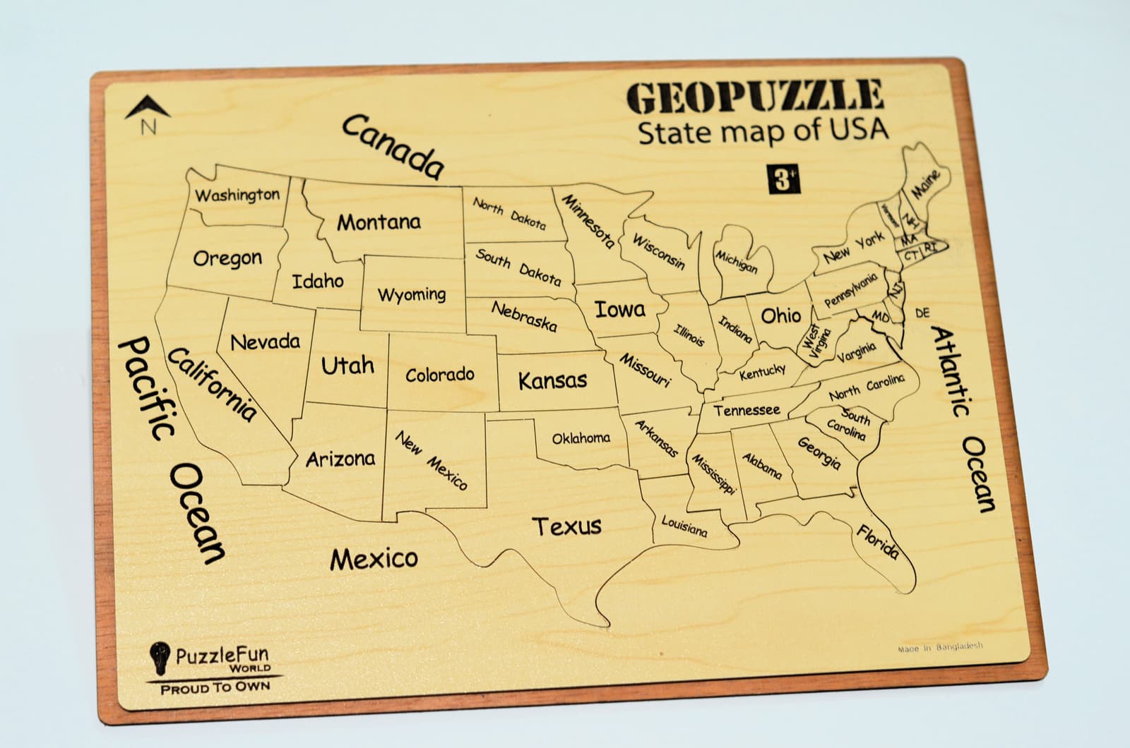 Geo Puzzle (State map of USA)