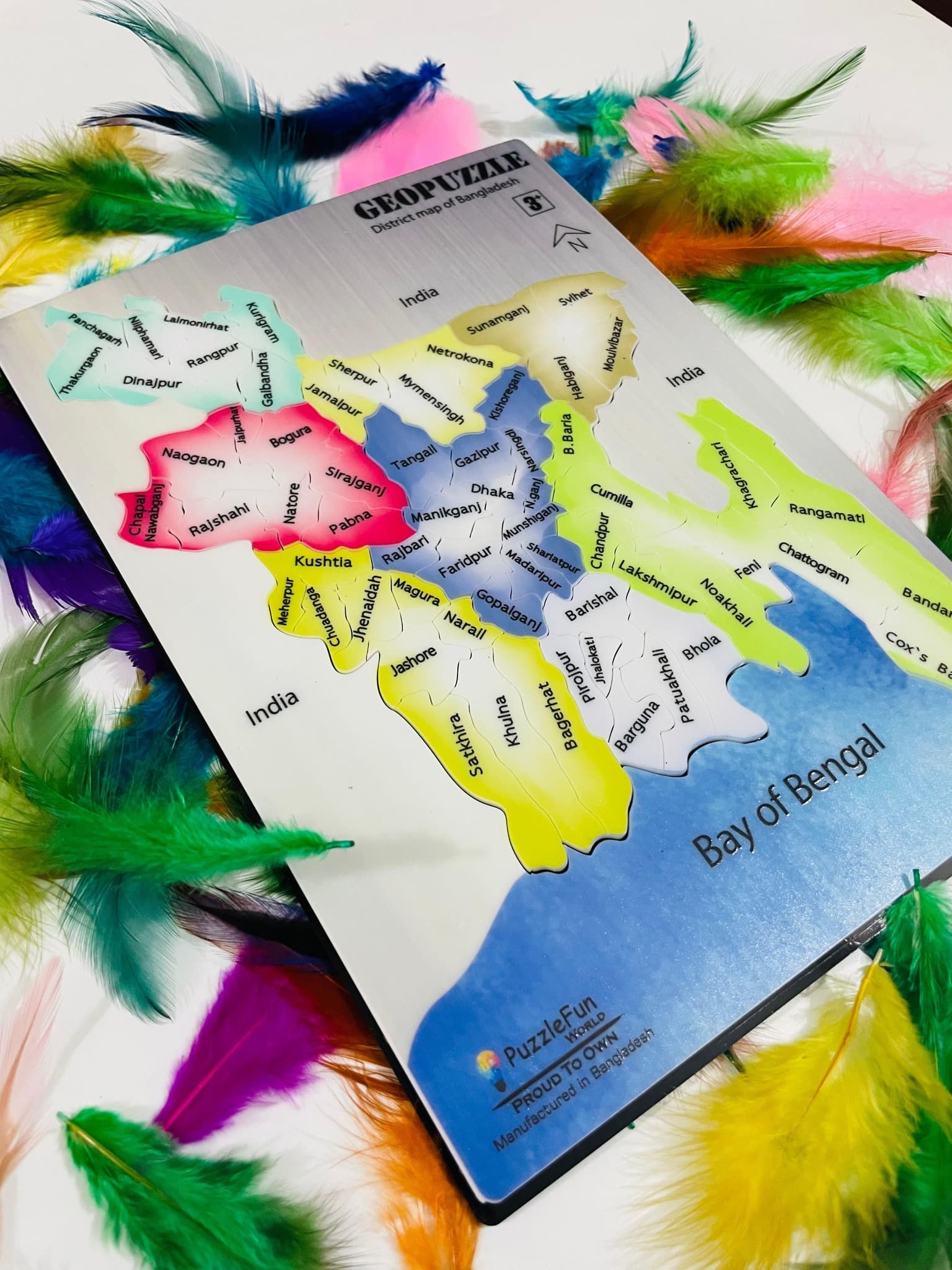 Bangladesh Map Puzzle (District Level) (English Version)
