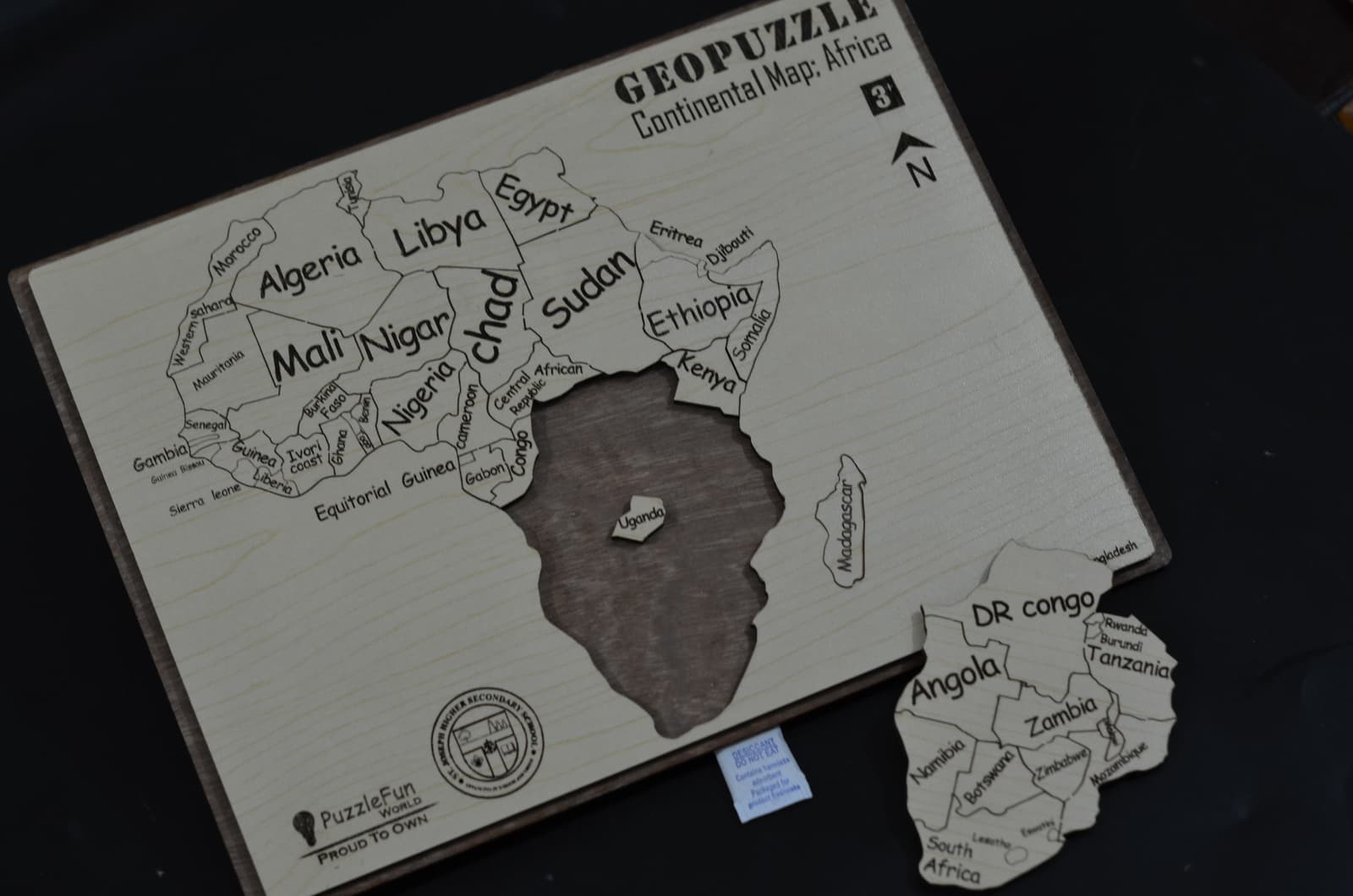 Continental Map Puzzle (Africa) (Non Magnetic)