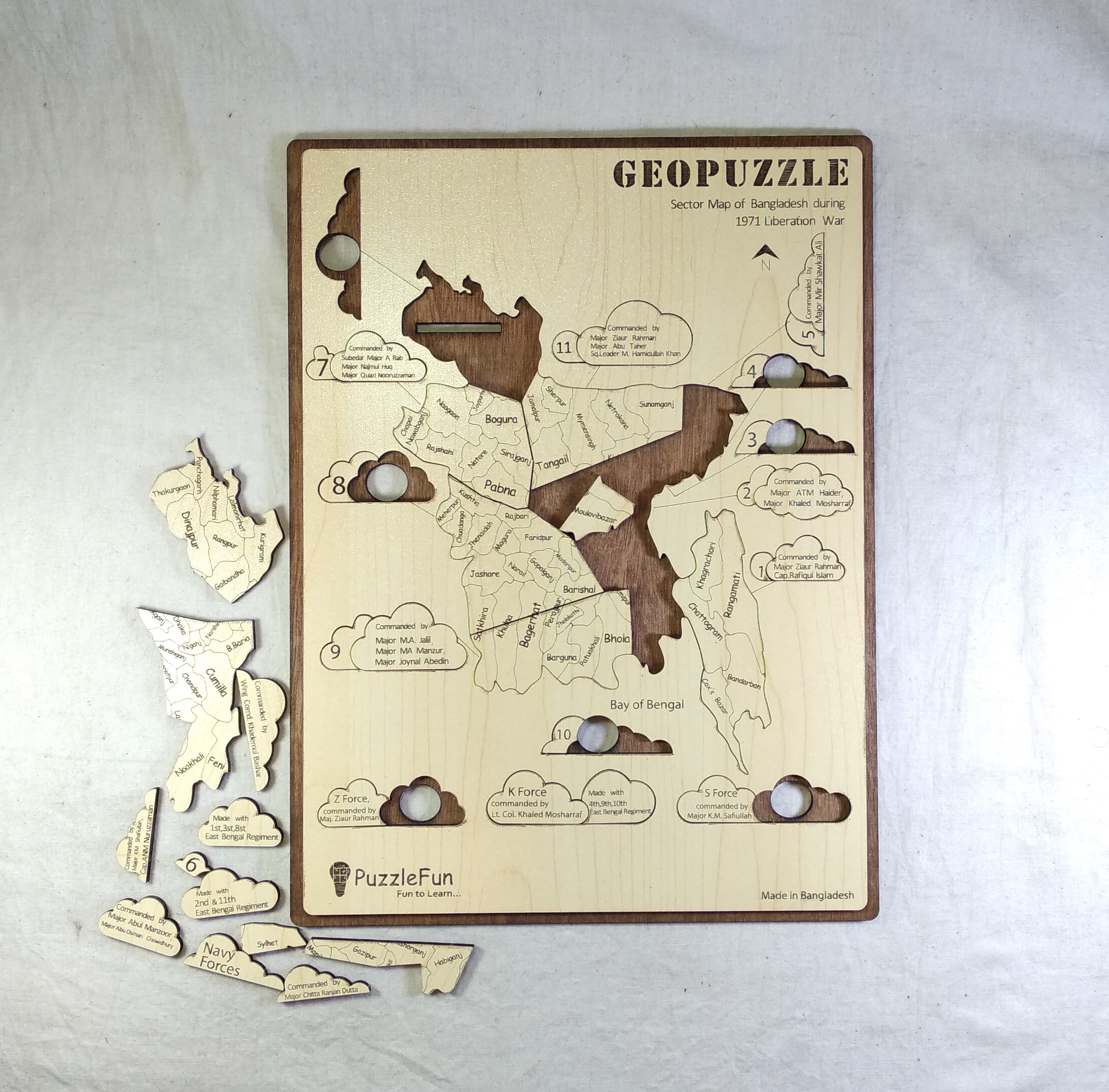 Sector Map of Bangladesh PuzzleFun